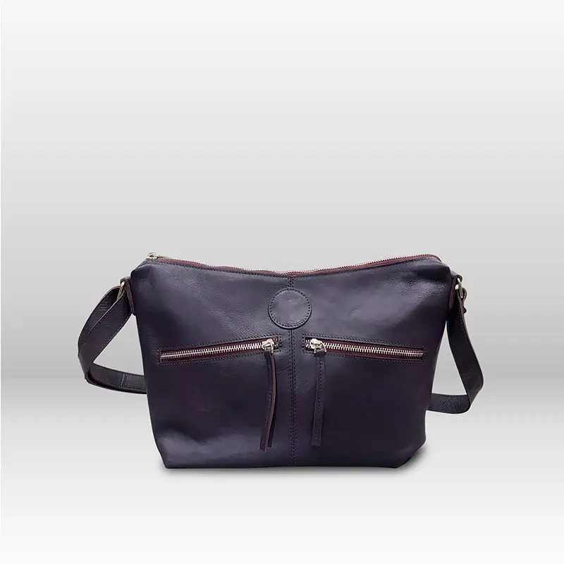 Top handle satchel bags tote custom satchel bag Noholi Sling - Plum