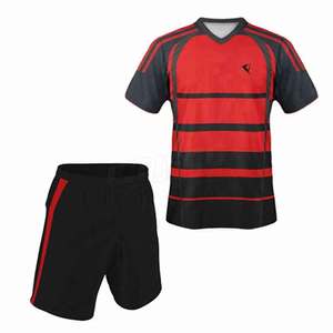 Ropa Deportiva, Jersey de Rugby Personalizado de Talla Grande, Transpirable, con Estampado Digital, 100% Poliéster - Product Image 3
