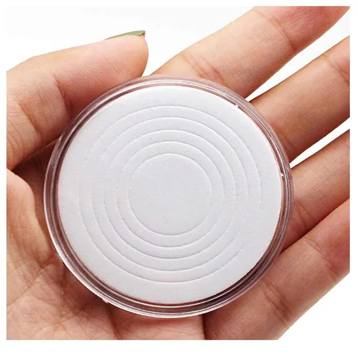 स्पष्ट दौर प्लास्टिक सिक्का कंटेनर प्रकरण सिक्का धारक कैप्सूल के साथ सफेद गैसकेट
