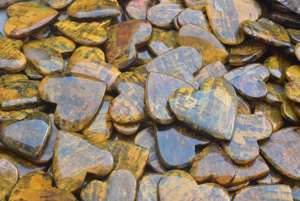 หินบล๊อกซอนหัวใจลายเสือ,พลอยรูปทรงหัวใจหินเนลไลท์พลอยหลังเบี้ยรูปหัวใจขายส่ง - Product Image 3