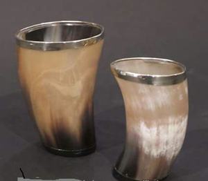 Taza de cuerno negro Natural de búhos, tazón de cuerno Natural o vidrio para beber, diseño personalizado, tamaño y embalaje - Product Image 2