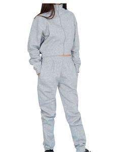 Survêtement en velours pour femme, ensemble deux pièces, uniforme de jogging, en velours, personnalisé, unisexe, grande taille, 2021 - Product Image 2