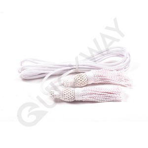 Borlas de lingotes de oro de alta calidad al por mayor OEM borla blanca personalizada flecos para la moda gorra de honor para prendas de vestir - Product Image 1