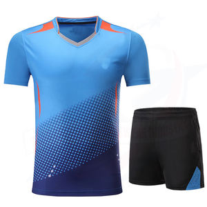 Uniformes de tennis de table confortables et respirants pour hommes avec logo personnalisé sur le devant, 100% polyester, meilleure arrivée, vente en gros - Product Image 4