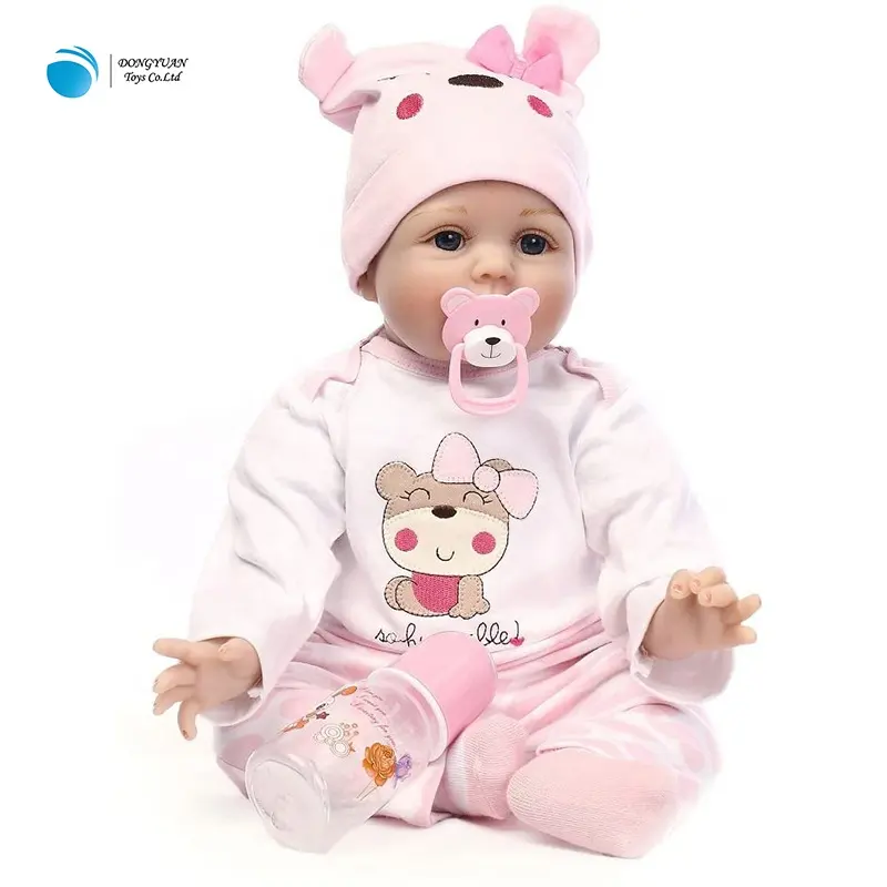 Dengan Harga Murah Real Silikon Hidup Mainan 18-22 Inch Manusia Hidup Lembut Vinyl Bebe Reborn Boneka Boneca Boneka Bayi untuk Anak-anak