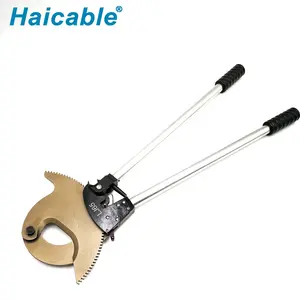 China Cable Cutting Electrician Scissors Easy Use Ratchet Manual Cable Cutter
