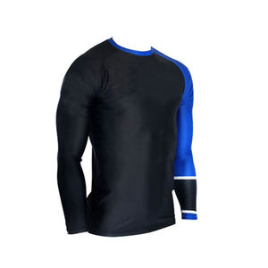 Vêtements de sport unisexes à manches longues en spandex/polyester, impression par sublimation, rashguard personnalisé pour MMA et surf, service OEM - Product Image 3