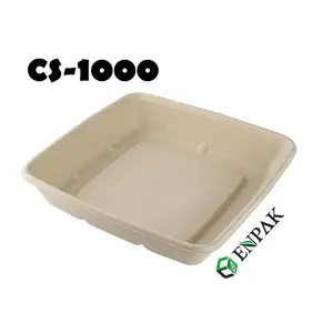 Take Out Containers High Quality Home Takeaway Biodegradable Sugarcane Bagasse Clamshell Box Disposable Food Container