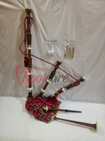 Great Highland Bagpipe Made in African Rosewood High Natural Brown