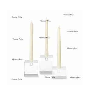 Lot de 3 bougeoirs en acrylique bougeoir de taille personnalisée de qualité supérieure pour bougeoir de table de mariage et de fête - Product Image 1