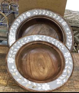 Bandeja decorativa de madera Natural, bandeja con incrustaciones de fregona, estilo árabe, hogar, Hotel, restaurante, utensilios de cocina, venta al por mayor al mejor precio - Product Image 3