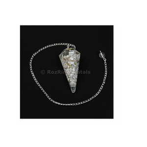 Péndulos curativos semipreciosos de hollita, orgón - Product Image 3