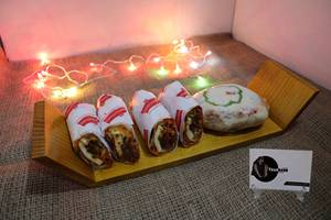 Plateau de service incurvé pour servir des aliments et des fruits à l'hôtel et au restaurant Ensemble de plateaux fabricant de service de Tradnary Sambhal - Product Image 2