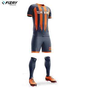 Best Sale High Quality Men's Sports Soccer Uniform Quick Dry Breathable <b>Custom</b> Colors Logo FIZAY ENTERPRISES OEM Service - Product Image 6