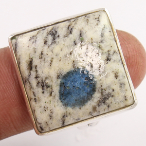 Natural K2 o KTWO Piedra preciosa Anillos de joyería azul y blanco Fabuloso 925 Anillo de ajuste de bisel de plata esterlina pura Proveedor - Product Image 3