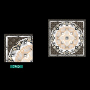 Carrelage de sol en porcelaine polie de couleur unie 40x40cm - Product Image 4