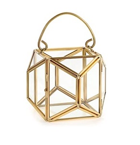 Portavelas de Metal de Hierro Ecológico de Estilo Moderno con Forma Geométrica Personalizada para Decoraciones Colgantes de Boda y Navidad - Product Image 1