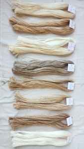 Extensions de cheveux en fibres de soie de mûrier 100% naturelles Coniferhandmades, matériau de rembourrage, motif teint, 2 longueurs, fabriqué en Inde - Product Image 3