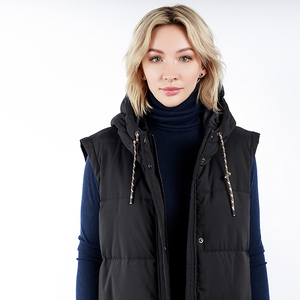 Manteau d'hiver à capuche 2025 en gros, doudoune longue, veste longue matelassée, gilet d'hiver pour femme - Product Image 3