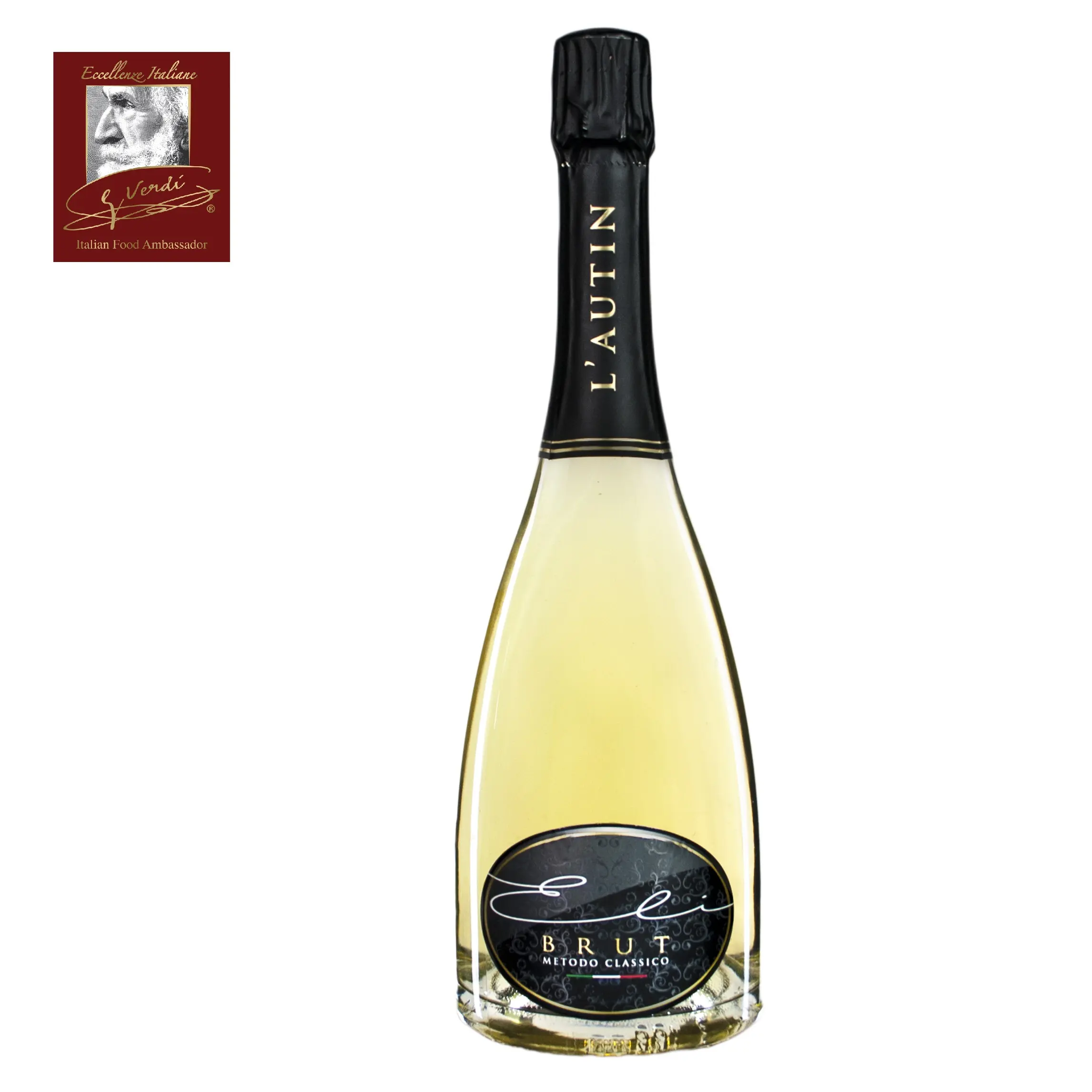 750 ml Italian Wine Classic Method Eli Brut Giuseppe Verdi Selection White Wine Made in Italy