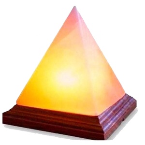 Illuminez Votre Espace avec Charme Géométrique Lampe Pyramide de Sel Rose de l'Himalaya-Sian Enterprises - Product Image 6