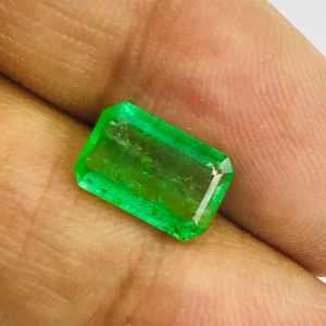 Gemas de Narnoli naturales, Esmeralda colombiana de corte, Esmeralda, octagonal, 2,1 quilates, joyería verde de 10,1x6,5 Mm, 27243 IGI