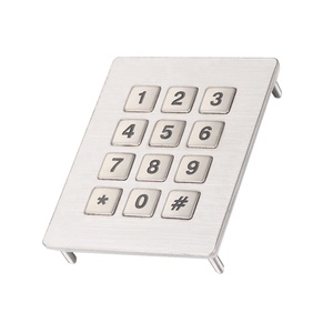 Kiosco industrial de metal matricial de 12 teclas, teclado a prueba de vandalismo y polvo, producto de teclados y teclados - Product Image 3