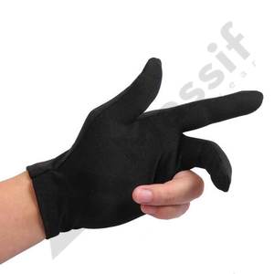 2020 Best Quality <b>Half</b>-Finger Snooker Gloves Stretchable Left Hand Customizable Logo Available XXL XL XXXL Sizes Packaged Box - Product Image 5