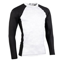 T-shirt de compression à manches longues pour homme, maillot de sport moulant pour musculation, entraînement et exercice, T-shirt écologique pour homme