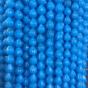 Cuentas de cristal de melón azul cielo hechas a mano para cristal de Murano y tiendas de cuentas - Product Image 1