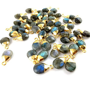 จี้ห้อยรูปหยดน้ำลาบราดอไรต์ชุบทอง-ของขวัญ - Product Image 3