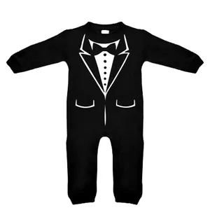 Baby Boy Gentleman Formal Suit Tuxedo Bow Tie Romper Suspenders Cake Smash Outfit Wedding Pants Overalls Clothes