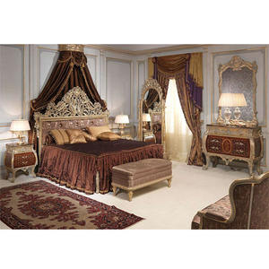 Ensemble de meubles de chambre à coucher principale de luxe en bois, nouvelle arrivée, ensemble de chambre à coucher classique King, ensemble de meubles de chambre à coucher King en teck pur, Canada - Product Image 1