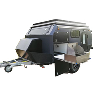 Caravane de voyage tout-terrain de camping en plein air de 12 pieds 4x suspendue indépendamment avec cadre de moto