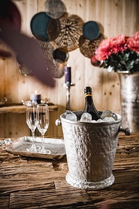 Seau à vin à champagne Seau à glace Refroidisseur de bar à bouteilles lourd pour les fêtes en plein air à l'intérieur ou tout type d'occasion Personnalisable - Product Image 3