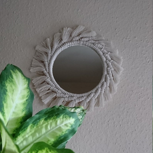 <b>Macrame</b> Wall Hangings Mirror - Product Image 1
