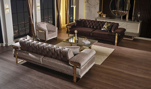 Juego de Muebles de Sala de Estar de Diseño Moderno Hechos a Medida, Sofá de Tela de Lujo, Juego de Sofás de Sala de Estar, Estilo Europeo, EE. UU., Árabe - Product Image 2