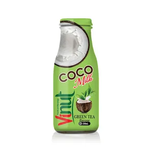 280ml VINUT Bottle Coconut milk with Green tea flavour