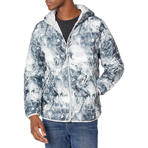 Blouson d'hiver matelassé unisexe personnalisé en toile, coupe ajustée, à col montant, respirant, imperméable et réversible, avec capuche, qualité OEM 2026 - Product Image 3