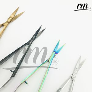 RMI Eye Brow Professional Eye Brow -Micro Ciseaux 4.5 "Droit Castroviejo Stitch Cutting Broderie Spring Action extra sharp - Product Image 2