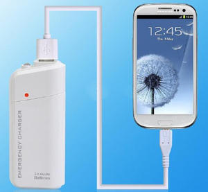 Chargeur de téléphone avec batterie remplaçable, batterie externe pour Samsung Mi, etc. Chargeur d'urgence <span class=keywords><strong>portable</strong></span> pour téléphone <span class=keywords><strong>portable</strong></span>, 2 piles AA - Product Image 6