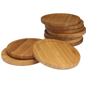 Tasse en bois de forme ronde, 6 pièces, pour la maison et la cuisine, pour le verre à eau et dessous de verre en bois pour les meilleurs ventes - Product Image 2