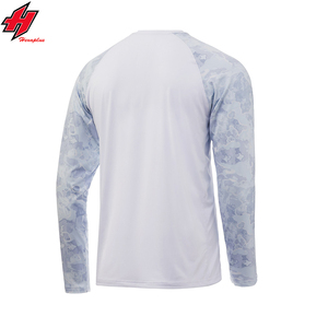 Custom Fishing Shirts <b>Sun</b> <b>Protection</b> Quick Dry Men's Fishing Hoodie Shirt Wholesale Sailing <b>Clothing</b> UV Performance Fishing Wear - Product Image 2