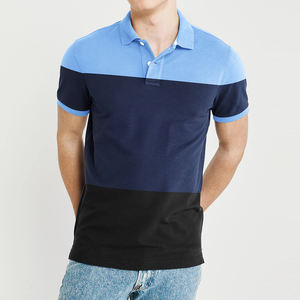 Venta caliente 2020 logotipo personalizado de alta calidad 100% algodón Polo de hombre diseño en blanco liso de talla grande de punto de compresión corta - Product Image 2