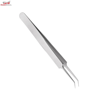 2024 personnalisé ultime en acier inoxydable longue broche cils pince à épiler pour les femmes couleur unie pointu vente chaude personnalisé cosmétique - Product Image 3