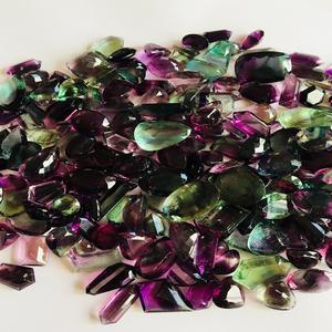 Pierre précieuse lâche de fluorite naturelle de qualité AAA certifiée IGI traitée thermiquement - Product Image 5