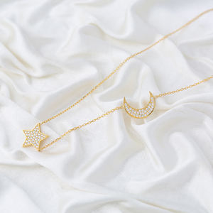 Croissant et étoile Design collier à breloques turc en gros bijoux artisanaux en argent sterling 925 - Product Image 4