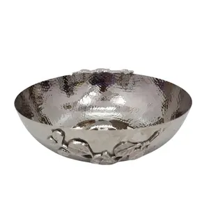 ชามไม้ทรงกลมพร้อมฐานสไตล์โมเดิร์นวอลนัท,ชามเสิร์ฟและชามสลัดแฮนด์เมด - Product Image 2