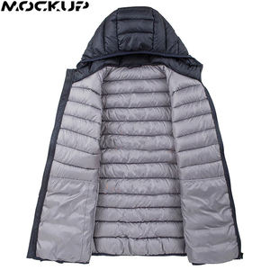 Chaqueta acolchada informal de invierno para hombre con capucha Ropa de moda de algodón de nueva marca - Product Image 5