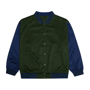 Veste en toile de coton personnalisée pour homme, style universitaire à col montant, écologique, mode urbaine, hiver, vente en gros - Product Image 3